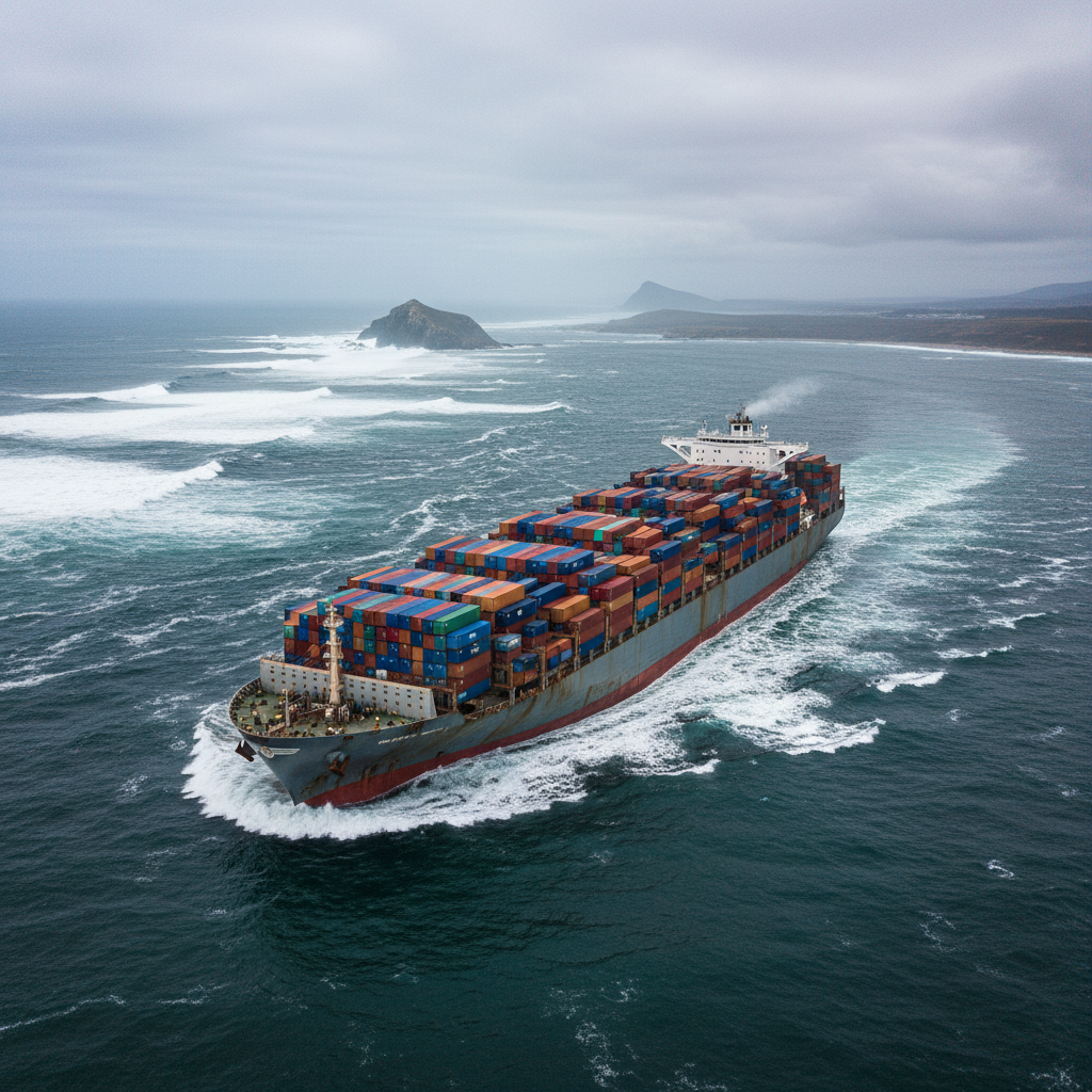 Container ship rerouting via Cape of Good Hope due to Red Sea crisis